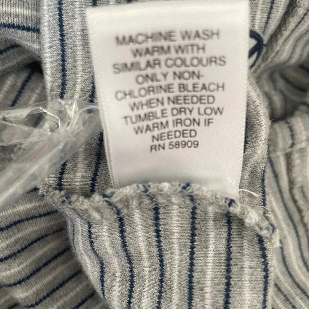 Cremieux Mens Polo Shirt‎ L Gray Striped Supima Cotton Preppy Office Golf Travel